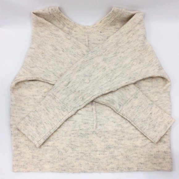 William Rast V-back Alpaca Blend Pom Pom Sweater - Picture 4 of 8